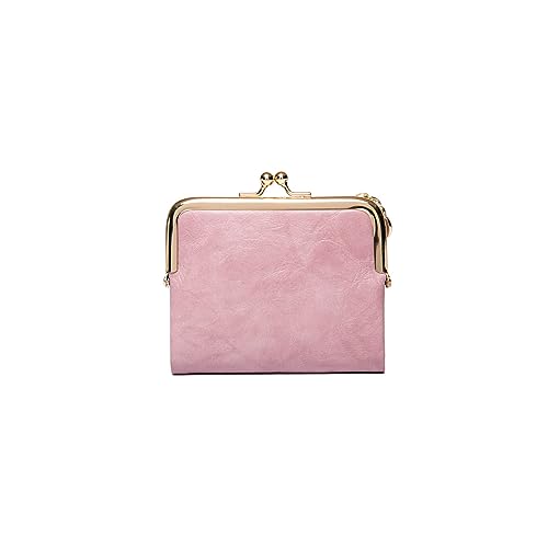 PORRASSO Elegant Geldbörse Damen Geldbeutel Kreditkartenetui PU Portemonnaie Frauen Brieftasche Rosa von PORRASSO