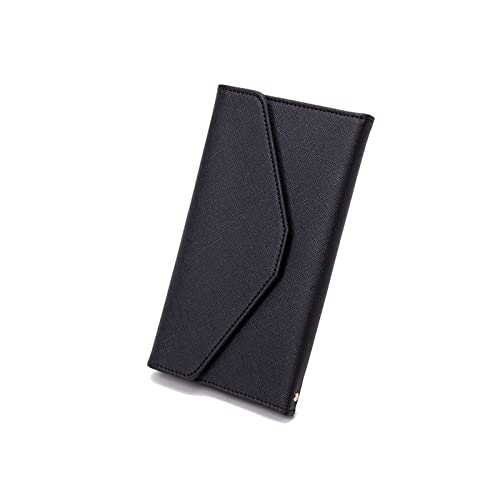 PORRASSO Reisepasshülle Reisezubehör mit RFID-Blocker Schutzhülle Tasche für Kreditkarten Kunstleder Reisepass Hülle Herren Damen Travel Passport Wallet Schwarz von PORRASSO