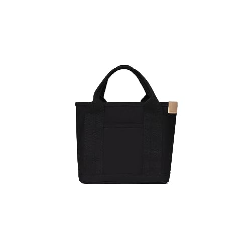 PORRASSO Segeltuch Handtasche Damen Casual Tote Bag Frauen Henkeltaschen für Datieren Arbeit Täglicher Gebrauch Schwarz von PORRASSO