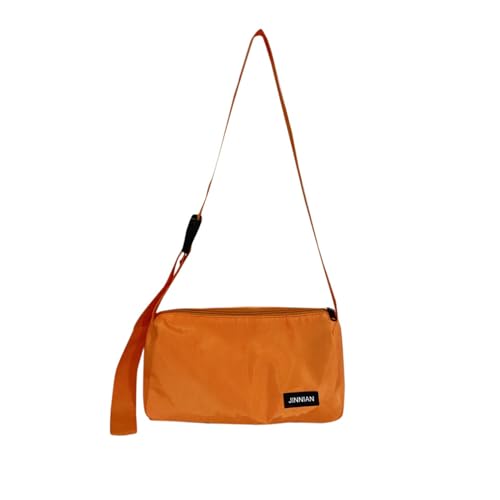 PORRASSO Umhängetasche Damen Schultertasche Casual Crossbody Bag Paare Nylon Messenger-Tasche für Reisen Täglichen Gebrauch Orange von PORRASSO