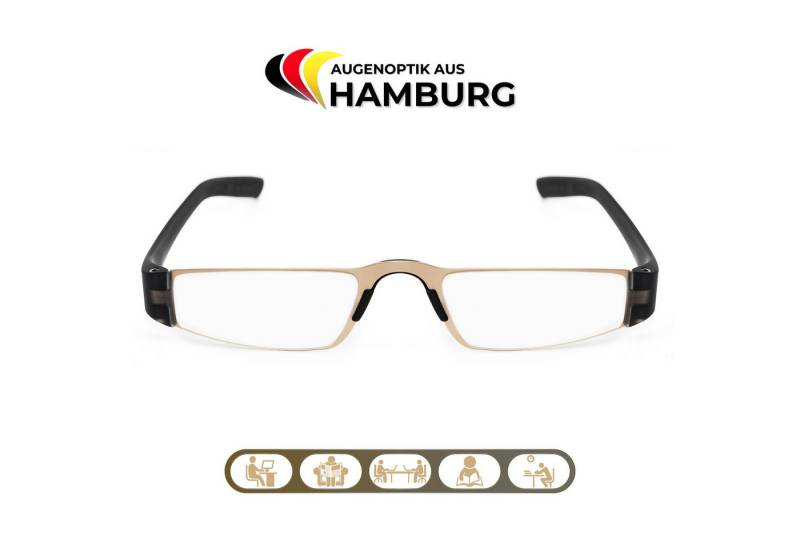 PORSCHE Design Brillengestell Porsche Design Lesebrille P8801, Sehhilfe aus Edelstahl, Modell: Q, 100 % Original Porsche Design, Direkt vom Optiker von PORSCHE Design