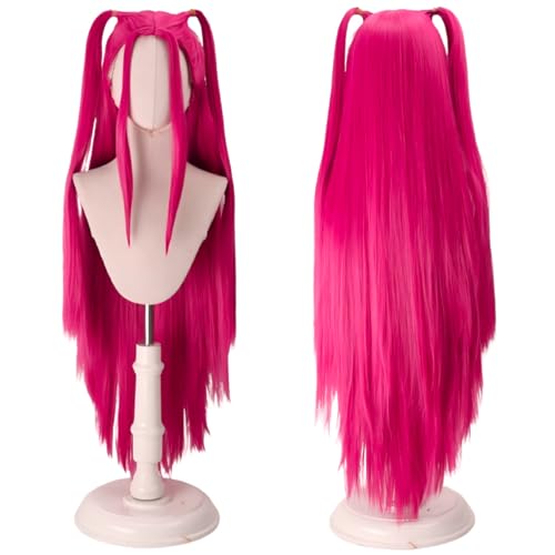 PORSMEER Dämonenjäger Kostüm Perücke Cosplay Anime Zoey Mira Perücken Langes glattes Haaraccessoire für Frauen (Dämonenjäger-Mira) von PORSMEER