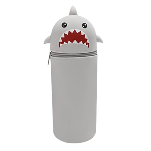 2 in 1 Silikon Federmäppchen, 2 in 1 Weiche Silikontasche Kawaii Federmäppchen Federtasche aus weichem Silikon für Stifte, Federmappe und Stiftehalter, Mäppchen Tiere, Schlampermäppchen (Dinosaurier) von PORUPAEL