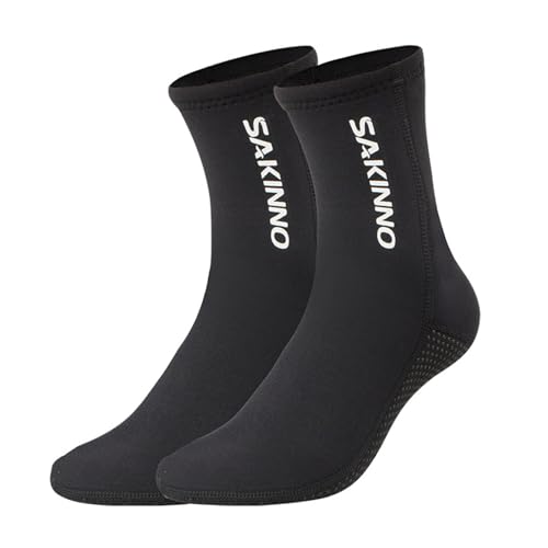 PORUPAEL Tauchsocken 3mm Neoprensocken Rutschfeste Neopren Socken Herren Damen Neoprenschuhe Wassersocken Thermosocken Schwimmen Socken Flossen Socken Für Schnorcheln Surfen Schnorcheln Wassersport von PORUPAEL