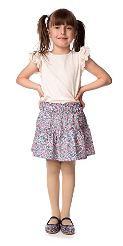 POSE Kinder Strumpfhose für Mädchen aus Microfaser 40 DEN | bunte weiße schwarze blickdichte Strumpfhose | 19 Farben und 6 Größen | 104-110, latte von POSE