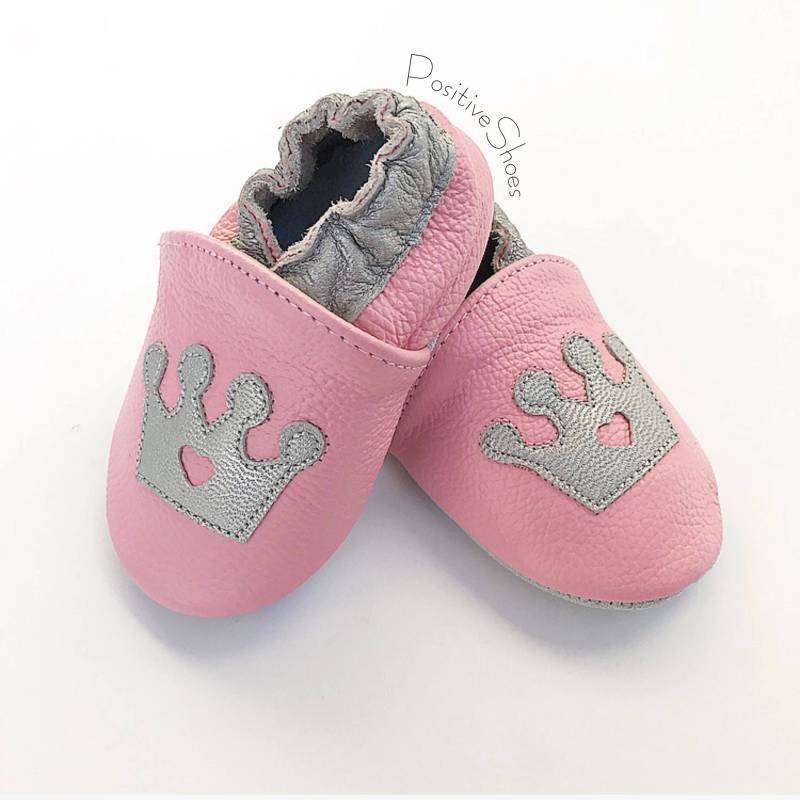 Krabbelschuhe Kleinkind Mokassin Baby Mädchen Naturleder Schuhe von POSITIVESHOES