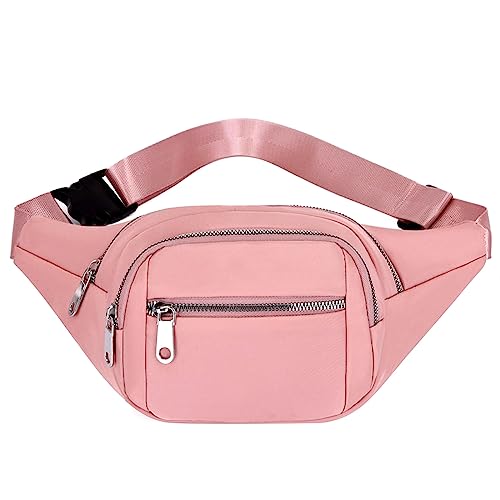 Große Bauchtaschen für Damen und Herren, Hüfttasche, Crossbody-Taschen mit 4 Reißverschlusstaschen – verstellbare Träger, wasserdichte Gürteltasche für Workout, Reisen, Freizeit, Laufen, Wandern, von POSOJPIP