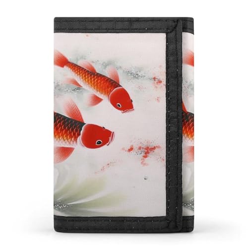 POTSCBVW Auspicious Red Carp Geldbörse, kompakt, dreifach faltbar, mit Schlüsselanhänger, leicht und langlebig, für Outdoor, Stil, Einheitsgröße, klassisch POTSCBVW Auspicious Red Carp Geldbörse, kompakt, dreifach faltbar, mit Schlüsselanhänger, leicht und langlebig, für Outdoor, Stil, Einheitsgröße, klassisch von POTSCBVW