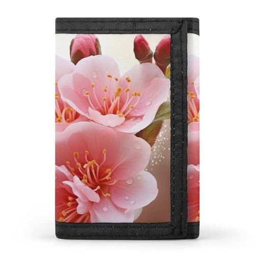 POTSCBVW Blossom Geldbörse, kompakt, dreifach gefaltet, mit Schlüsselanhänger, leicht und langlebig, für den Außenbereich, Stil, Einheitsgröße, klassisch von POTSCBVW