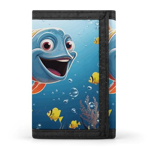 POTSCBVW Fish Under The Sea Geldbörse, kompakt, dreifach gefaltet, mit Schlüsselanhänger, leicht und langlebig, für Outdoor, Stil, Einheitsgröße, klassisch POTSCBVW Fish Under The Sea Geldbörse, kompakt, dreifach gefaltet, mit Schlüsselanhänger, leicht und langlebig, für Outdoor, Stil, Einheitsgröße, klassisch von POTSCBVW