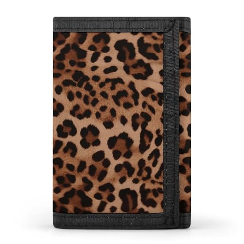 POTSCBVW Geldbörse mit Leopardenmuster, kompakt, dreifach gefaltet, mit Schlüsselanhänger, leicht und langlebig, für den Außenbereich, Stil, Einheitsgröße, klassisch POTSCBVW Geldbörse mit Leopardenmuster, kompakt, dreifach gefaltet, mit Schlüsselanhänger, leicht und langlebig, für den Außenbereich, Stil, Einheitsgröße, klassisch von POTSCBVW