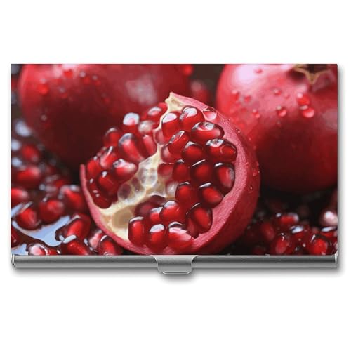 POTSCBVW Granatapfel-Visitenkartenhalter, superleicht, tragbar, Aluminiumlegierung, Kreditkarten-Organizer, schmal, professionelles Visitenkartenetui für Büroangestellte, Männer und Frauen POTSCBVW Granatapfel-Visitenkartenhalter, superleicht, tragbar, Aluminiumlegierung, Kreditkarten-Organizer, schmal, professionelles Visitenkartenetui für Büroangestellte, Männer und Frauen von POTSCBVW