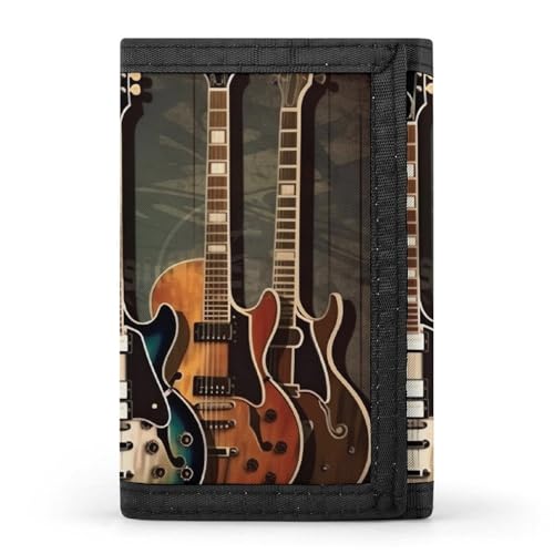 POTSCBVW Guitars Art Geldbörse, kompakt, dreifach faltbar, mit Schlüsselanhänger, leicht und langlebig, für den Außenbereich, Stil, Einheitsgröße, klassisch POTSCBVW Guitars Art Geldbörse, kompakt, dreifach faltbar, mit Schlüsselanhänger, leicht und langlebig, für den Außenbereich, Stil, Einheitsgröße, klassisch von POTSCBVW