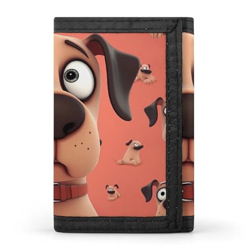 POTSCBVW Hunde-Geldbörse, kompakt, dreifach gefaltet, mit Schlüsselanhänger, leicht und langlebig, für draußen, Stil, Einheitsgröße, klassisch POTSCBVW Hunde-Geldbörse, kompakt, dreifach gefaltet, mit Schlüsselanhänger, leicht und langlebig, für draußen, Stil, Einheitsgröße, klassisch von POTSCBVW