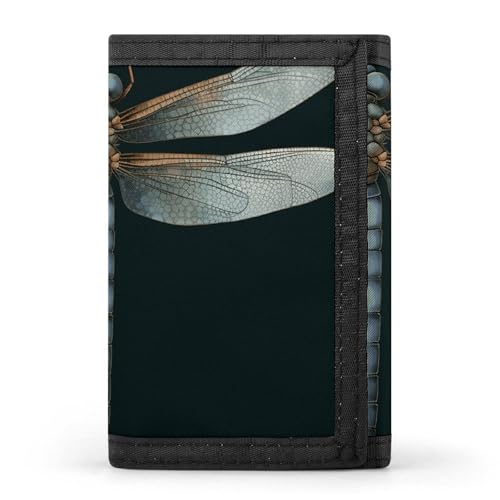 POTSCBVW Libellen-Geldbörse, kompakt, dreifach gefaltet, mit Schlüsselanhänger, leicht und langlebig, für den Außenbereich, Stil, Einheitsgröße, klassisch POTSCBVW Libellen-Geldbörse, kompakt, dreifach gefaltet, mit Schlüsselanhänger, leicht und langlebig, für den Außenbereich, Stil, Einheitsgröße, klassisch von POTSCBVW
