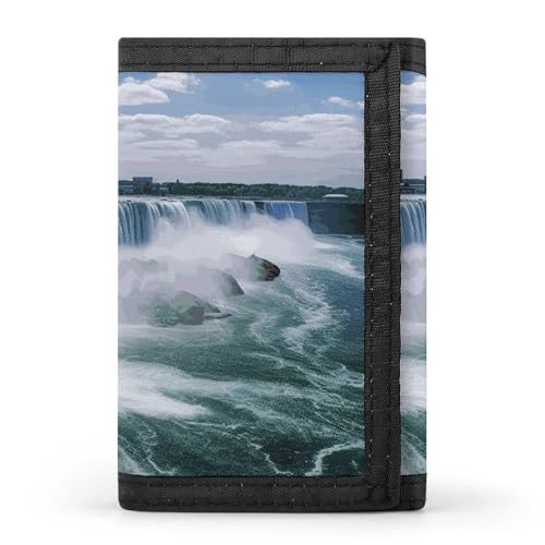 POTSCBVW Niagara Falls Geldbörse, kompakt, dreifach gefaltet, mit Schlüsselanhänger, leicht und langlebig, für den Außenbereich, Stil, Einheitsgröße, klassisch POTSCBVW Niagara Falls Geldbörse, kompakt, dreifach gefaltet, mit Schlüsselanhänger, leicht und langlebig, für den Außenbereich, Stil, Einheitsgröße, klassisch von POTSCBVW
