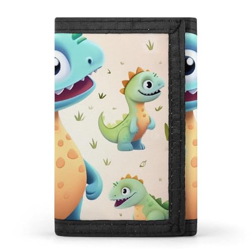 POTSCBVW Niedliche Dinosaurier-Geldbörse, kompakt, dreifach gefaltet, mit Schlüsselanhänger, leicht und langlebig, für den Außenbereich, Stil, Einheitsgröße, klassisch POTSCBVW Niedliche Dinosaurier-Geldbörse, kompakt, dreifach gefaltet, mit Schlüsselanhänger, leicht und langlebig, für den Außenbereich, Stil, Einheitsgröße, klassisch von POTSCBVW