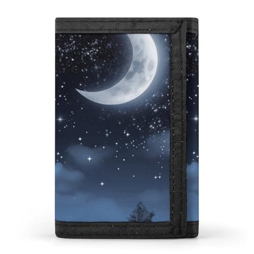 POTSCBVW Nightsky Geldbörse zum Aufhängen, kompakt, dreifach gefaltet, mit Schlüsselanhänger, leicht und langlebig, für den Außenbereich, Stil, Einheitsgröße, klassisch POTSCBVW Nightsky Geldbörse zum Aufhängen, kompakt, dreifach gefaltet, mit Schlüsselanhänger, leicht und langlebig, für den Außenbereich, Stil, Einheitsgröße, klassisch von POTSCBVW