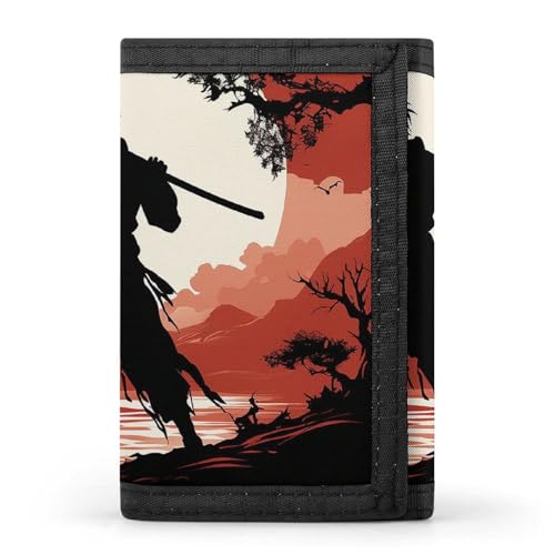 POTSCBVW Samurai Geldbörse, kompakt, dreifach gefaltet, mit Schlüsselanhänger, leicht und langlebig, für den Außenbereich, Stil, Einheitsgröße, klassisch POTSCBVW Samurai Geldbörse, kompakt, dreifach gefaltet, mit Schlüsselanhänger, leicht und langlebig, für den Außenbereich, Stil, Einheitsgröße, klassisch von POTSCBVW