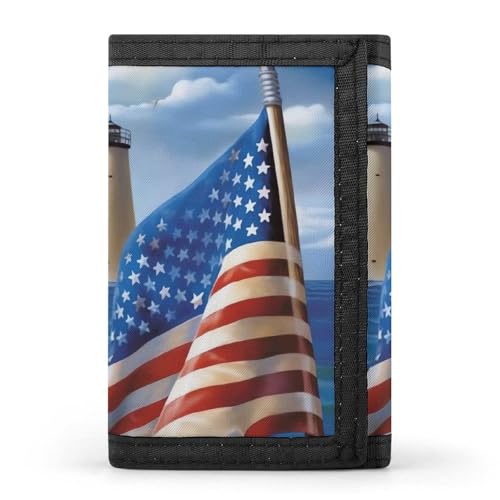 POTSCBVW Sea to Shining Sea Patriotische Geldbörse, kompakt, dreifach gefaltet, mit Schlüsselanhänger, leicht und langlebig, für Outdoor, Stil, Einheitsgröße, klassisch POTSCBVW Sea to Shining Sea Patriotische Geldbörse, kompakt, dreifach gefaltet, mit Schlüsselanhänger, leicht und langlebig, für Outdoor, Stil, Einheitsgröße, klassisch von POTSCBVW