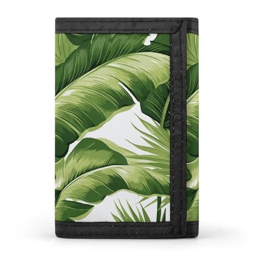 POTSCBVW Süße grüne Palmenblätter-Geldbörse, kompakt, dreifach gefaltet, mit Schlüsselanhänger, leicht und langlebig, für den Außenbereich, Stil, Einheitsgröße, klassisch POTSCBVW Süße grüne Palmenblätter-Geldbörse, kompakt, dreifach gefaltet, mit Schlüsselanhänger, leicht und langlebig, für den Außenbereich, Stil, Einheitsgröße, klassisch von POTSCBVW