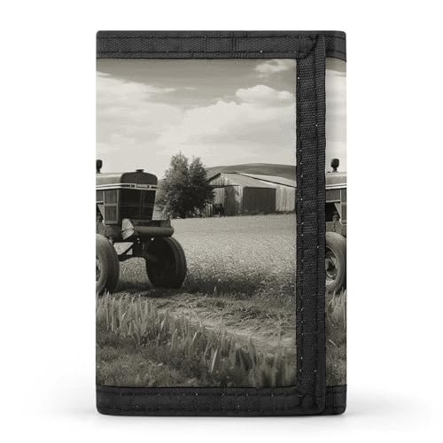 POTSCBVW Traktor Landwirtschaft, ruhige Geldbörse, kompakt, dreifach gefaltet, mit Schlüsselanhänger, leicht und langlebig, für den Außenbereich, Stil, Einheitsgröße, klassisch POTSCBVW Traktor Landwirtschaft, ruhige Geldbörse, kompakt, dreifach gefaltet, mit Schlüsselanhänger, leicht und langlebig, für den Außenbereich, Stil, Einheitsgröße, klassisch von POTSCBVW