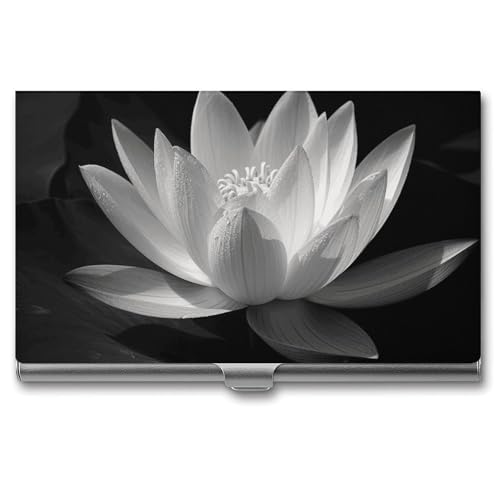 POTSCBVW Visitenkartenhalter, superleicht, tragbar, Aluminiumlegierung, Kreditkarten-Organizer, schmal, professionelles Visitenkartenetui für Büroangestellte, Männer und Frauen, Schwarz und Weiß POTSCBVW Visitenkartenhalter, superleicht, tragbar, Aluminiumlegierung, Kreditkarten-Organizer, schmal, professionelles Visitenkartenetui für Büroangestellte, Männer und Frauen, Schwarz und Weiß von POTSCBVW