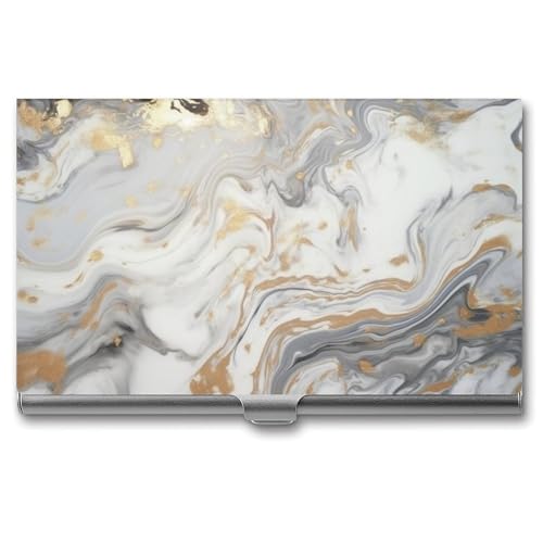 POTSCBVW Visitenkartenhalter aus gelbem Marmor, superleicht, tragbar, Aluminiumlegierung, Kreditkarten-Organizer, schmal, professionelles Visitenkartenetui für Büroangestellte, Männer und Frauen POTSCBVW Visitenkartenhalter aus gelbem Marmor, superleicht, tragbar, Aluminiumlegierung, Kreditkarten-Organizer, schmal, professionelles Visitenkartenetui für Büroangestellte, Männer und Frauen von POTSCBVW