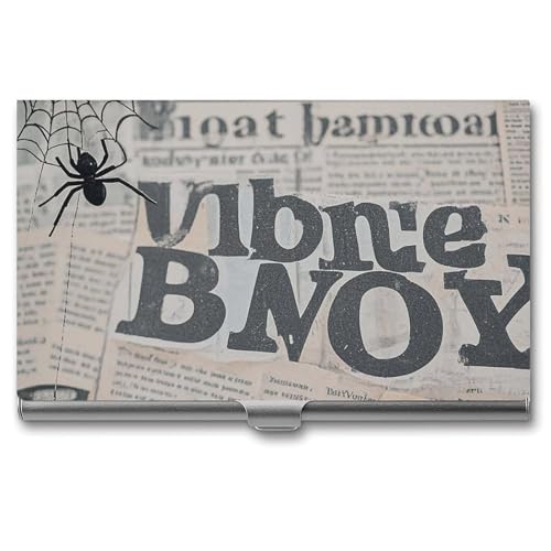 POTSCBVW Visitenkartenhalter mit Spinnennetz, superleicht, tragbar, Aluminiumlegierung, Kreditkartenorganizer, schlank, professionelles Visitenkartenetui für Büroangestellte, Männer und Frauen von POTSCBVW