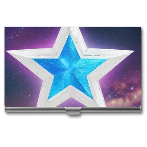 POTSCBVW Visitenkartenhalter mit Sternen, superleicht, tragbar, Aluminiumlegierung, Kreditkarten-Organizer, schlank, professionelles Visitenkartenetui für Büroangestellte, Männer und Frauen POTSCBVW Visitenkartenhalter mit Sternen, superleicht, tragbar, Aluminiumlegierung, Kreditkarten-Organizer, schlank, professionelles Visitenkartenetui für Büroangestellte, Männer und Frauen von POTSCBVW