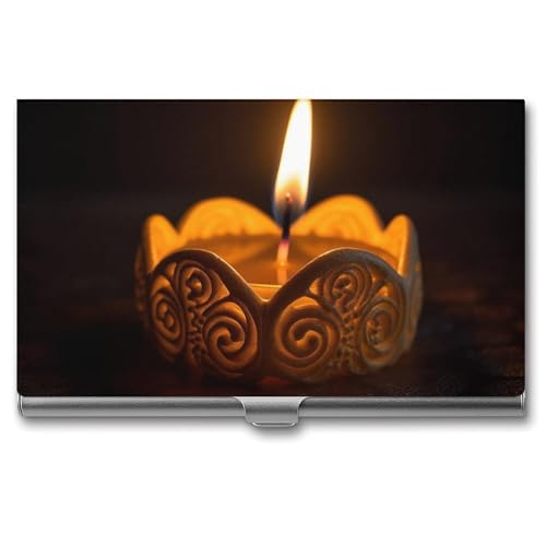 POTSCBVW Visitenkartenhalter mit brennender Kerze, superleicht, tragbar, Aluminiumlegierung, Kreditkarten-Organizer, schlank, professionelles Visitenkartenetui für Büroangestellte, Männer und Frauen POTSCBVW Visitenkartenhalter mit brennender Kerze, superleicht, tragbar, Aluminiumlegierung, Kreditkarten-Organizer, schlank, professionelles Visitenkartenetui für Büroangestellte, Männer und Frauen von POTSCBVW