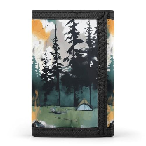 POTSCBVW Wilderness Nature Camping-Geldbörse, kompakt, dreifach faltbar, mit Schlüsselanhänger, leicht und langlebig, für den Außenbereich POTSCBVW Wilderness Nature Camping-Geldbörse, kompakt, dreifach faltbar, mit Schlüsselanhänger, leicht und langlebig, für den Außenbereich von POTSCBVW