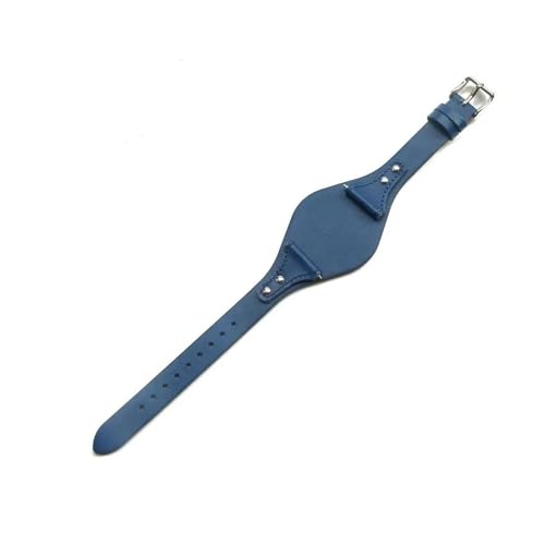 POTUBI Leder passend for ES4114 ES4113 ES3625 ES3616 ES3838 Damen-Uhrenarmbänder, kleines Armband, 18 mm, Rot/Schwarz(Dark blue(PW),Golden K1 18mm) von POTUBI