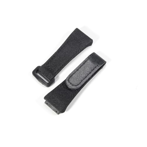 POTUBI Passend for RM50 Rm53, schlichtes Leder, Nylon-Canvas, Herren-Uhrenarmband, 25 mm, Schraubendreher-Uhrenarmbänder(Black(5 Stars Tool)) von POTUBI