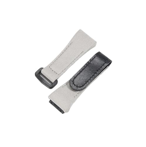 POTUBI Passend for RM50 Rm53, schlichtes Leder, Nylon-Canvas, Herren-Uhrenarmband, 25 mm, Schraubendreher-Uhrenarmbänder(Gray(4 Stars Tool)) von POTUBI