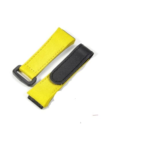 POTUBI Passend for RM50 Rm53, schlichtes Leder, Nylon-Canvas, Herren-Uhrenarmband, 25 mm, Schraubendreher-Uhrenarmbänder(Yellow(4 Stars Tool)) von POTUBI