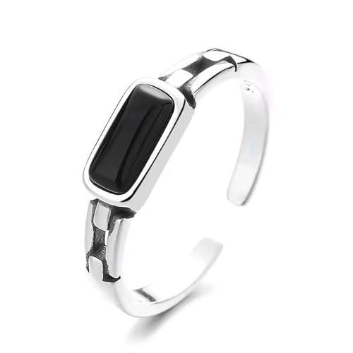 Sterling Silber Schwarz Weiß Öffnungsring Zeigefingerring Mode Sterling Silber Ringe for Frauen Männer Jahrestag Schmuck Geschenke Sterling Silber Schwarz Weiß Öffnungsring Zeigefingerring Mode Sterling Silber Ringe for Frauen Männer Jahrestag Schmuck Geschenke von POTUBI