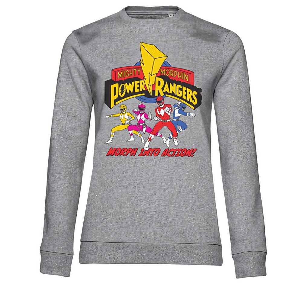 POWER RANGERS Rundhalspullover Morph Into Action Girly Sweatshirt von POWER RANGERS