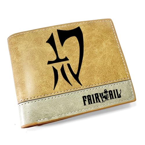 POWERFY FAI-ry TA-il Anime Wallets, Cartoon-Druck Geldbörse Klein, Kunstleder Kreditkartenhalter Brieftasche, für Jungen und Mädchen(Color:Multicolor 15) von POWERFY