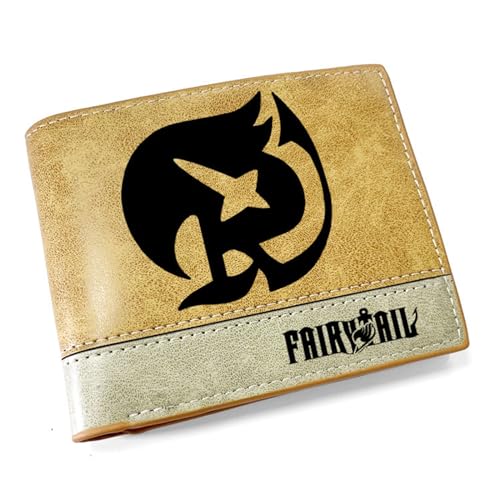 POWERFY FAI-ry TA-il Anime Wallets, Cartoon-Druck Geldbörse Klein, Kunstleder Kreditkartenhalter Brieftasche, für Jungen und Mädchen(Color:Multicolor 4) von POWERFY