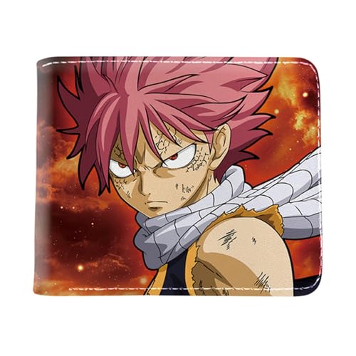 POWERFY FAI-ry TA-il Geldbörse Anime Mittelgroß, Schmale Bi-Fold Kleines Portemonnaie, PU-Leder Kreditkartenetui Wallet Brieftasche, Hält Kleingeld, Ausweis und Münzen(Color:Multicolor 13) von POWERFY