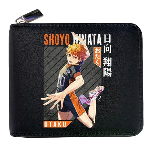 POWERFY Haiky-uu!! Geldbeutel Anime Mittelgroß, Cartoons Bild Gedruckt Leder Geldbörse, Mädchen Geldtasche mit Münzfach und Geldscheinfach(Color:Multicolor 10) von POWERFY