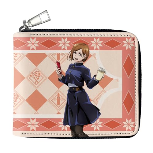 POWERFY Jujut-su Kais-en Anime Geldbörse, Lustig Süß Spaß Card Holder Wallet, Mädchen Geldtasche mit Münzfach und Geldscheinfach(Color:Multicolor 11) von POWERFY