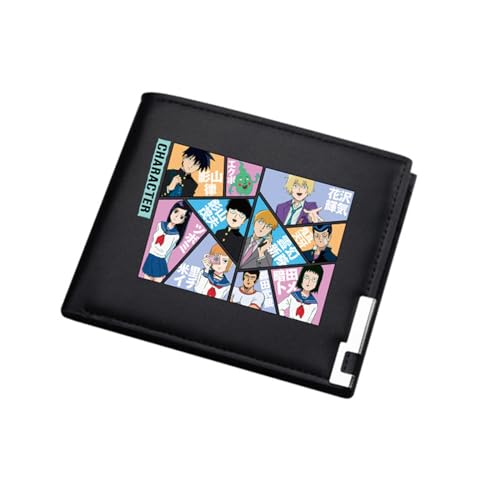 POWERFY M-ob Psyc-ho 100 Geldbeutel Kinder, Schmale Bi-Fold Geldbeutel Klein Damen, Kunstleder Geldbörse Münzbörse Wallet, für Jugend(Color:Multicolor 5) von POWERFY