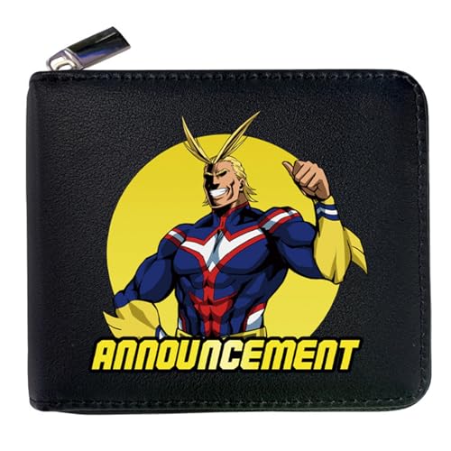 POWERFY My He-ro Academ-ia Anime -Geldbörsen, Praktische Reißverschluss Card Holder Wallet, Mädchen Geldtasche mit Münzfach und Geldscheinfach(Color:Multicolor 4) von POWERFY