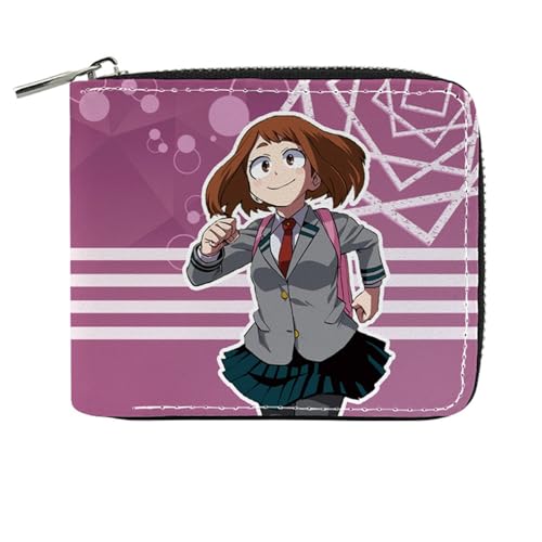 POWERFY My He-ro Academ-ia Brieftasche Anime, Karten Portemonnaie mit Reißverschluss, Reisegeldbeutel für Kinder Geld Geldscheinfach und Münzfach(Color:Multicolor 12) von POWERFY