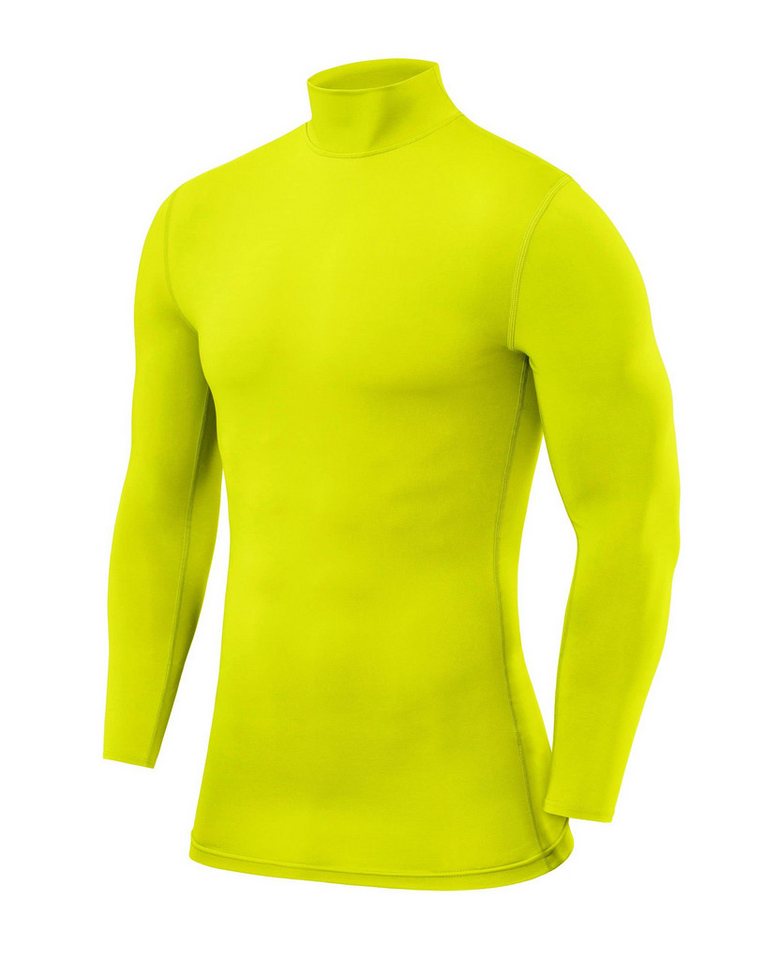 POWERLAYER Langarmshirt PowerLayer Herren Kompressionsshirt Langarm - Licht Grün, XXL (1-tlg) von POWERLAYER