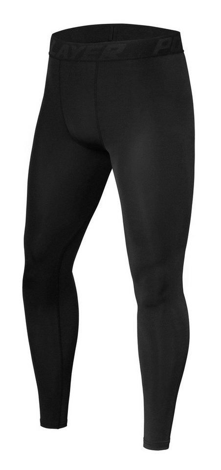 POWERLAYER Lauftights PowerLayer Herren Kompressionshose, Sporthose - Schwarz (1-tlg) von POWERLAYER