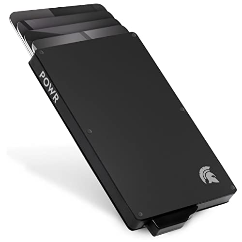 POWR Kartenetui Cardholder - EC Karten Etui und Kreditkartenetui Herren - RFID Schutz & NFC Blocker Kartenhalter Metall - Schmales Karten Wallet Portemonnaie Herren von POWR