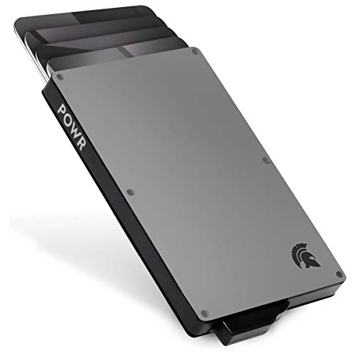 POWR Kartenetui Cardholder - EC Karten Etui und Kreditkartenetui Herren - RFID Schutz & NFC Blocker Kartenhalter Metall - Schmales Karten Wallet Portemonnaie Herren von POWR
